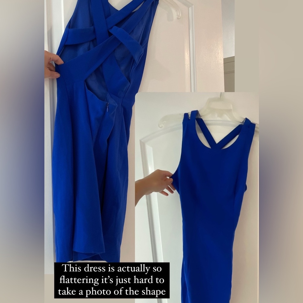 Blue Sleeveless Dress S